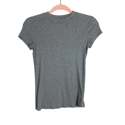 A New Day Grey Ribbed Tee- Size XS