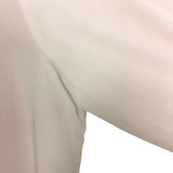 Ann Taylor Blush with Pleated Detail and Open Crochet Cuff Top- Size XL (see notes)