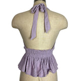 Ocean Drive Lilac Halter Top - Size S (See Notes)