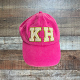 No Brand Pink "KH" Hat