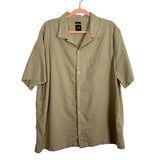 GAP Tan Made with Linen Button Front Top- Size XL