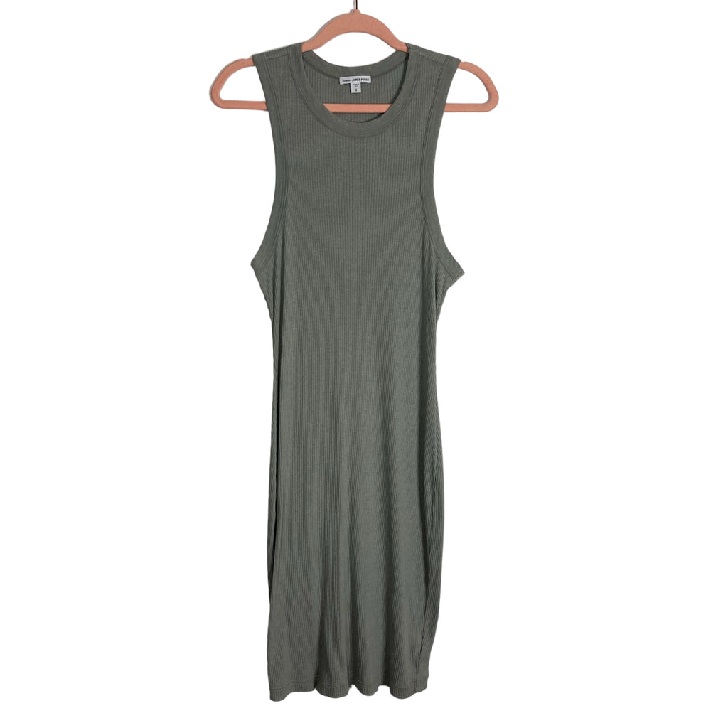 Standard James Perse Light Green Ribbed Bodycon Dress- Size 2 Standard James Perse Light Green Ribbed Bodycon Dress- Size 2