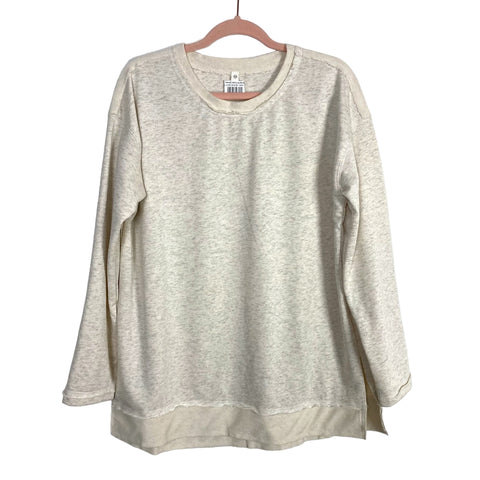 Wishlist Oatmeal French Terry Tunic Sweatshirt NWT- Size S/M