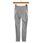 Lululemon White/Heathered Grey Side Stripe Leggings - Size 4 (Inseam 24")