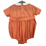 Vive La Fete Orange Gingham Tigers Bubble - Size 12M