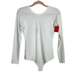 Spanx White Longsleeve Scoop Neck Bodysuit NWT - Size M