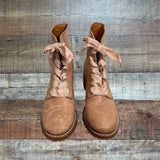 Frye Sabrina 6G Leather Lace Up Boots- Size 8.5