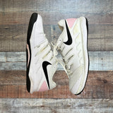 Pre-Owned Nike Zoom White Pink Heel Sneakers- Size 9 (see notes)