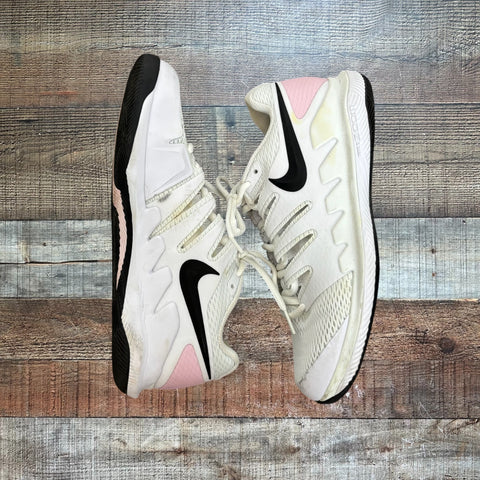 Pre-Owned Nike Zoom White Pink Heel Sneakers- Size 9 (see notes)
