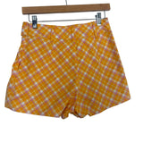 Urban Outfitters Orange and Purple Plaid Skort- Size 2 (see notes)