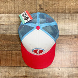 Land of Thee Red/White/Light Blue Feather Baseball Cap NWT