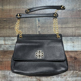 Tory Burch Black Gold Chain Handbag