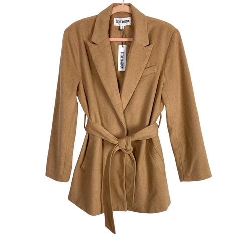 Steve Madden Camel Leo Wrap Coat NWT- Size M