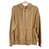 No Brand Tan Hooded Sweatshirt- Size M (see notes)