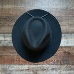 Brixton Black 100% Wool Wesley Belted Fedora NWT- Size S