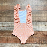 Dear Georgie Orange Sun Ruffle Straps One Piece- Size 6/7