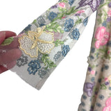 Needle & Thread Embroidered Floral Lined Sheer Sleeve Dress- Size 14