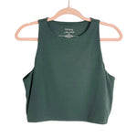 Soma Nonstop Forest Green Cropped Tank- Size M (see notes)