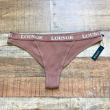 Lounge Chocolate Ribbed Thong NWT- Size XL (we have matching bra)
