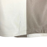 Vestique Taupe/White/Tan Color Block Faux Leather Skirt- Size S (see notes, sold out online)