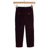 Trish Scully Child Burgundy Velvet with Pants and Vest and Blazer 3 Piece Suit-Size 4 (sold as a set)