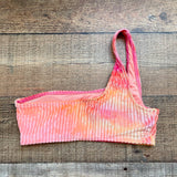 Dippin' Daisys Ribbed Velvet One Shoulder Padded Bikini Top- Size S (we have matching bottoms and skirt)