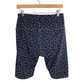 Ajisai Gray/Black Animal Print Biker Shorts- Size L