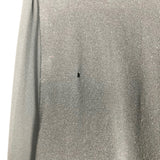 Loft Black with Embroidered Floral Sleeves Top- Size M (see notes)