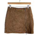 BLANKNYC Brown Suede Leather Two Way Zipper Skirt NWT- Size 26 (sold out online)