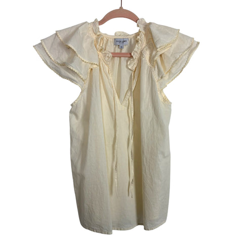 Olivia James The Label Cream Top - Size XS