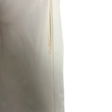EDIT White Flare Sleeve Ruched A Line Dress- Size XS (see notes)