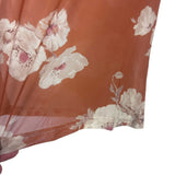 Mia Joy Sheer Floral Mock Neck Top- Size S