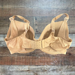Auden Tan Full Coverage Lightly Lined T-Shirt Underwire Nursing Bra- Size 36DD
