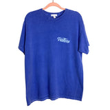 Topshop Blue Wellbeing Tee- Size 4/6 (see notes)