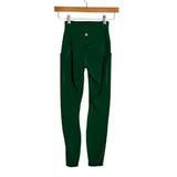 Lululemon Hunter Green Side Pocket Leggings - Size 2 (Inseam 24")