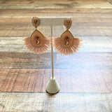 The Palmetto Earrings in Light Pink (New in Bag)
