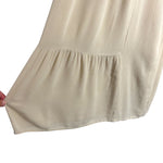 ACOA Beige Gauze with Front Tie Tiered Wide Leg Pants- Size S (Inseam 31")