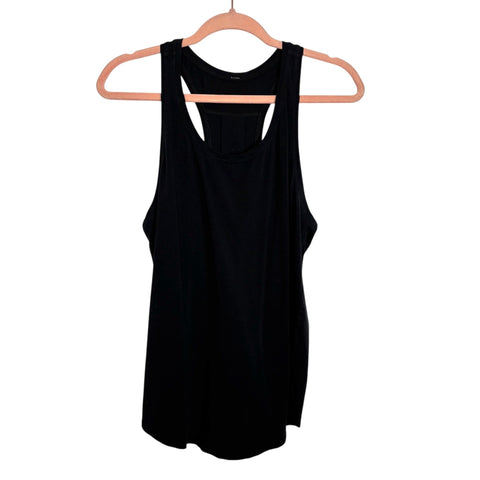 Lululemon Black Racer Back Tank - Size ~6 (No Size Tag, Fits Like A 6)