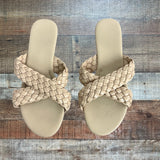 No Brand Braided Strap Slip On Sandals- Size 41