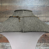 No Brand Grey Beaded Choker Necklace