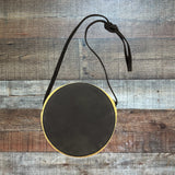 Stella & Dot Round Pom Pom Trim Handbag