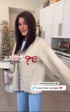 Vestique Cream Bow Carly Cardigan - Size S (See Notes)
