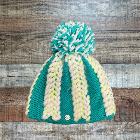 Spyder Teal/White Beanie