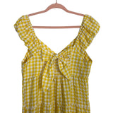 Old Navy White/Yellow Gingham Dress - Size M
