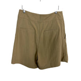H&M Khaki Pleated Shorts- Size 10