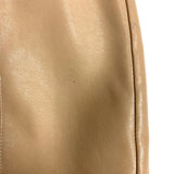 Vestique Taupe/White/Tan Color Block Faux Leather Skirt- Size S (see notes, sold out online)