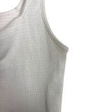 American Eagle White Textured Knit Crop Tank- Size L (see notes)