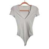 Abercrombie & Fitch White Deep V Bodysuit NWT - Size XS (See Notes)