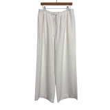 Wilfred Light Birch Bouleau Pale Drawstring Wide Leg Pants NWT- Size L