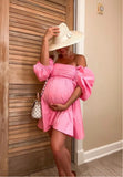 Abercrombie & Fitch Pink Puff Sleeve Dress- Size S (sold out online)